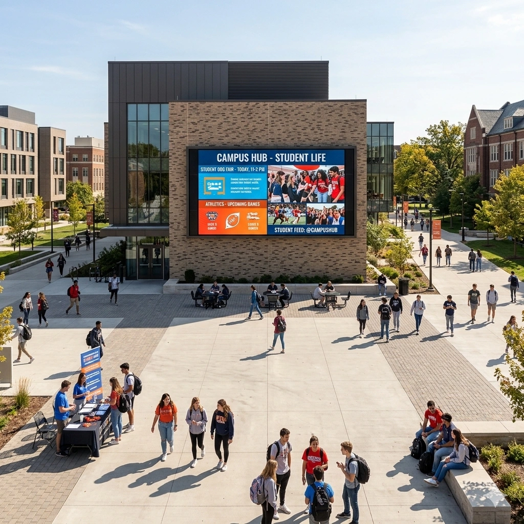 Outdoor College Video Wall