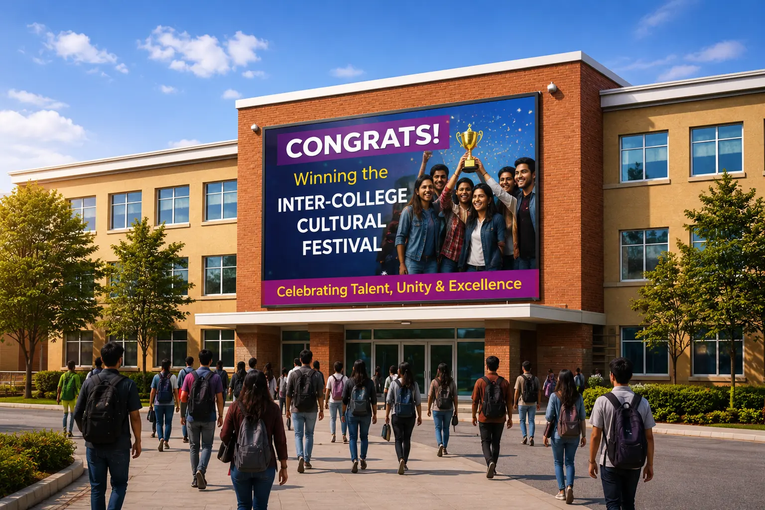 Outdoor College Video Wall
