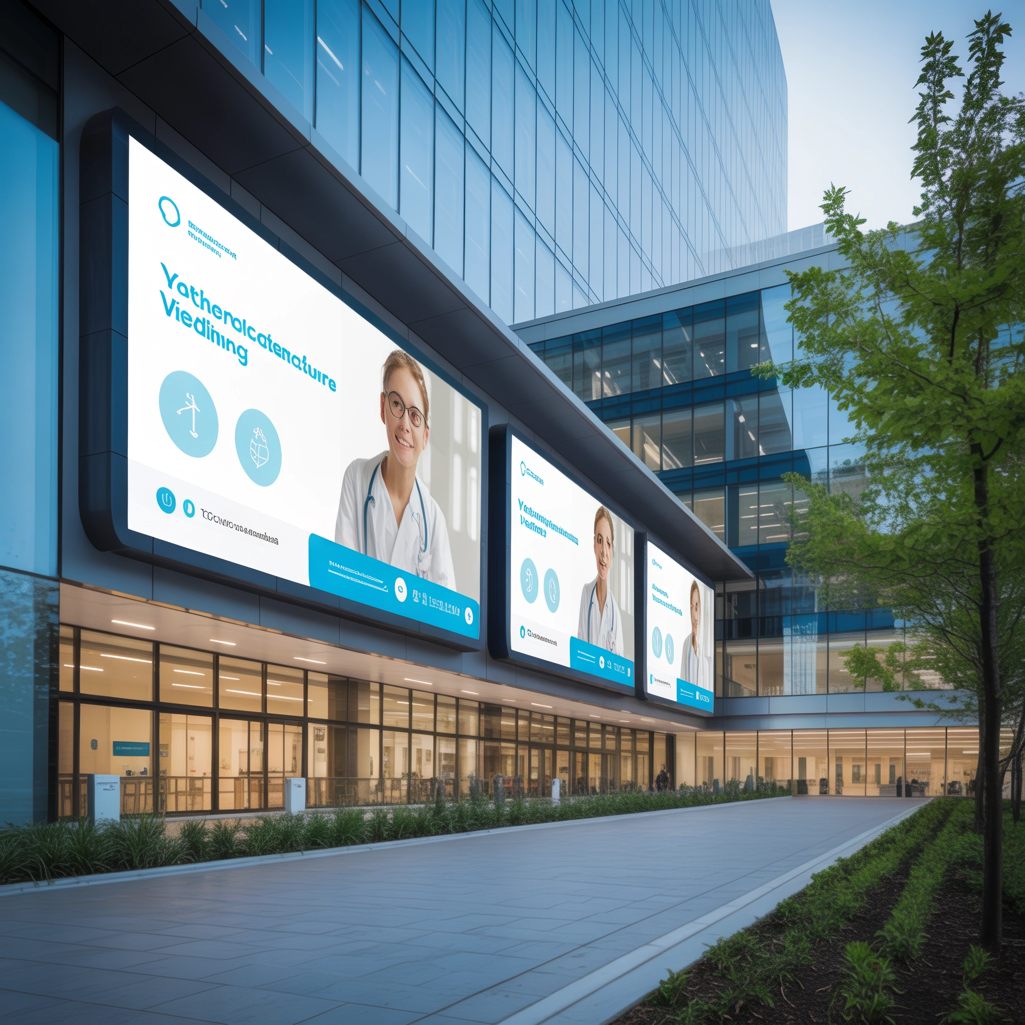 Outdoor Hospital Video Wall