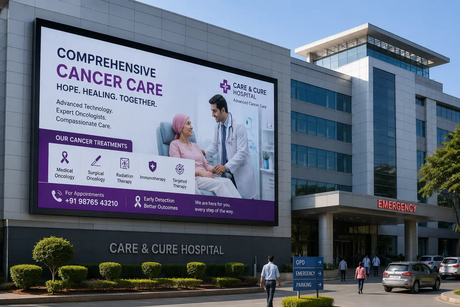 Outdoor Hospital Video Wall