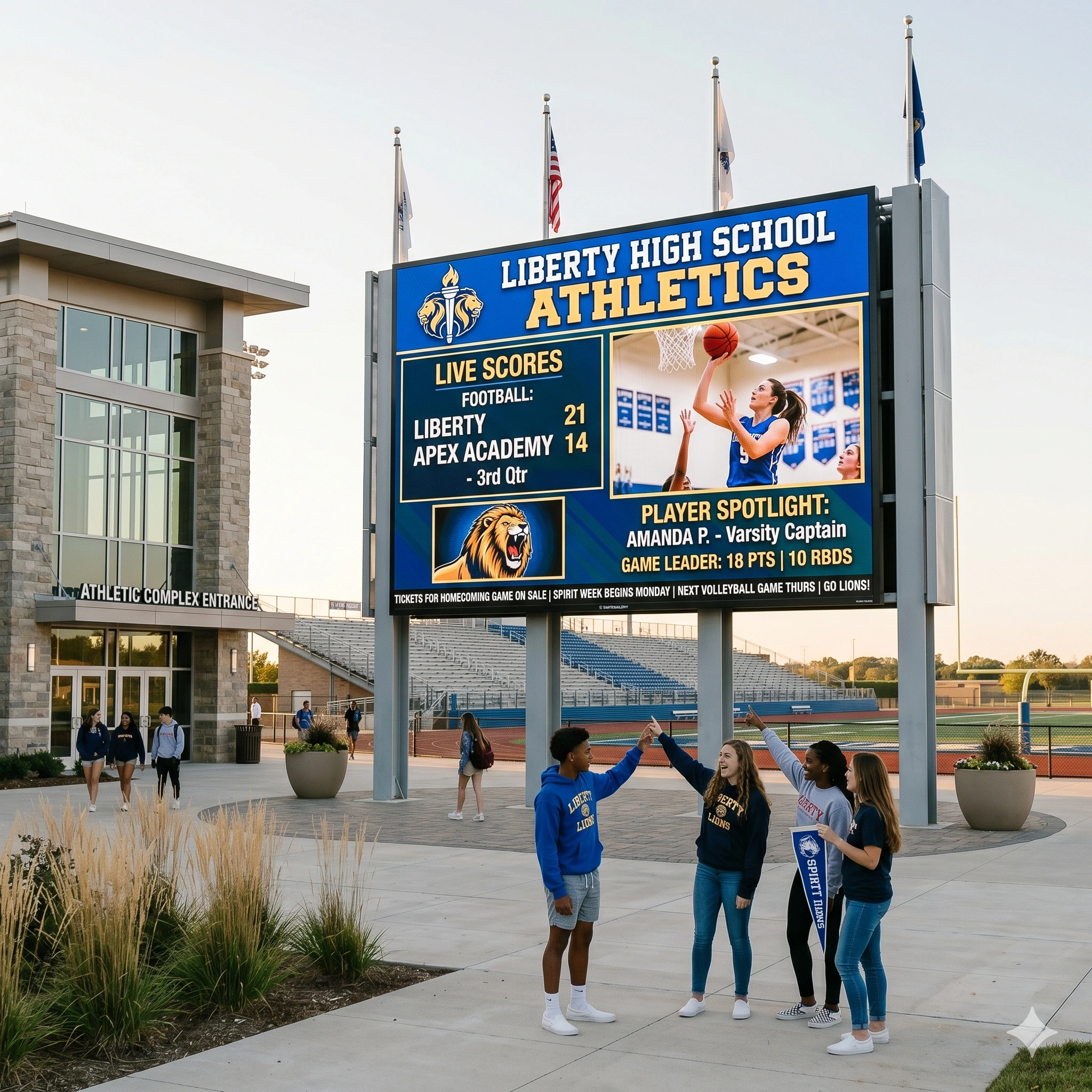 Outdoor School Video Wall