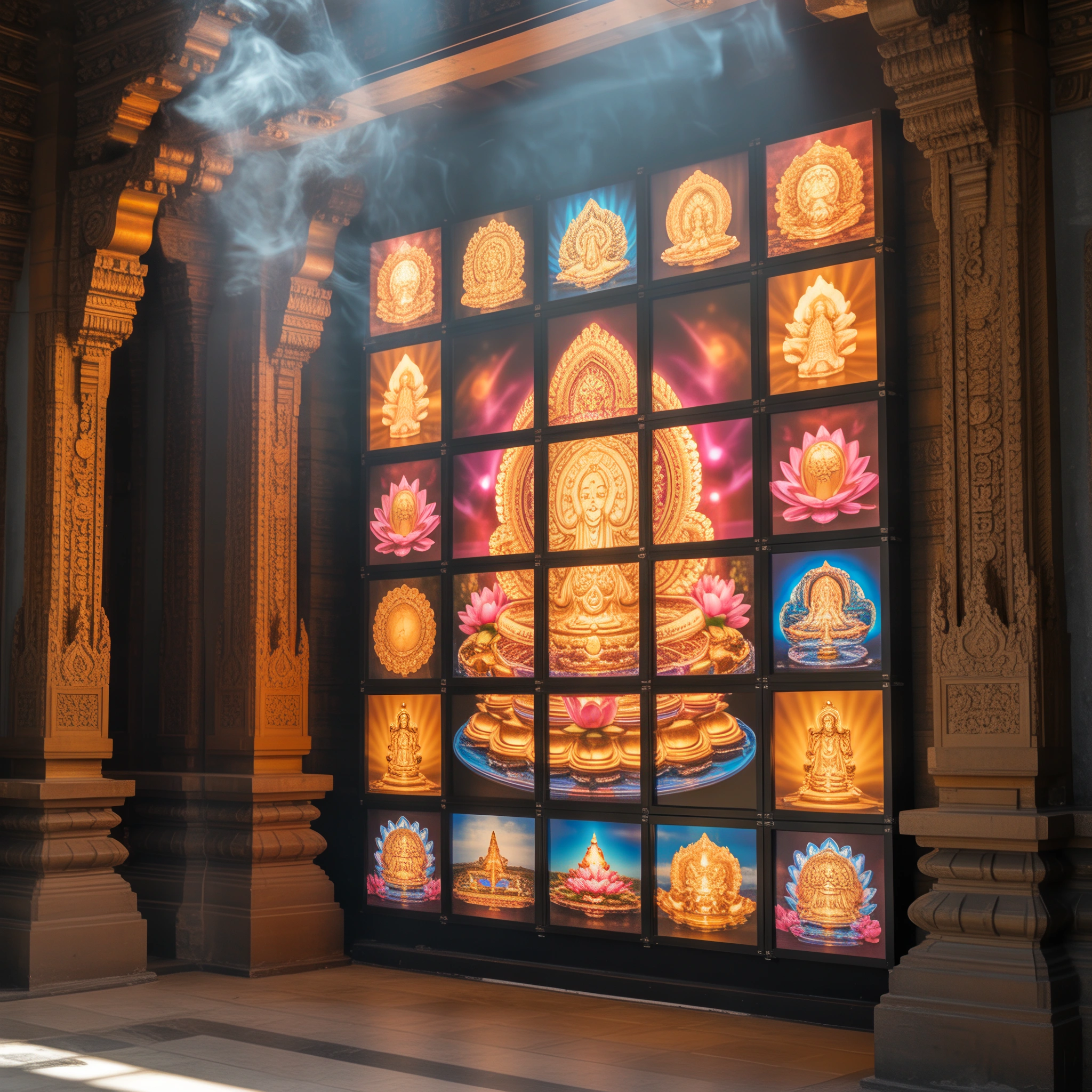 Temple Exterior Display